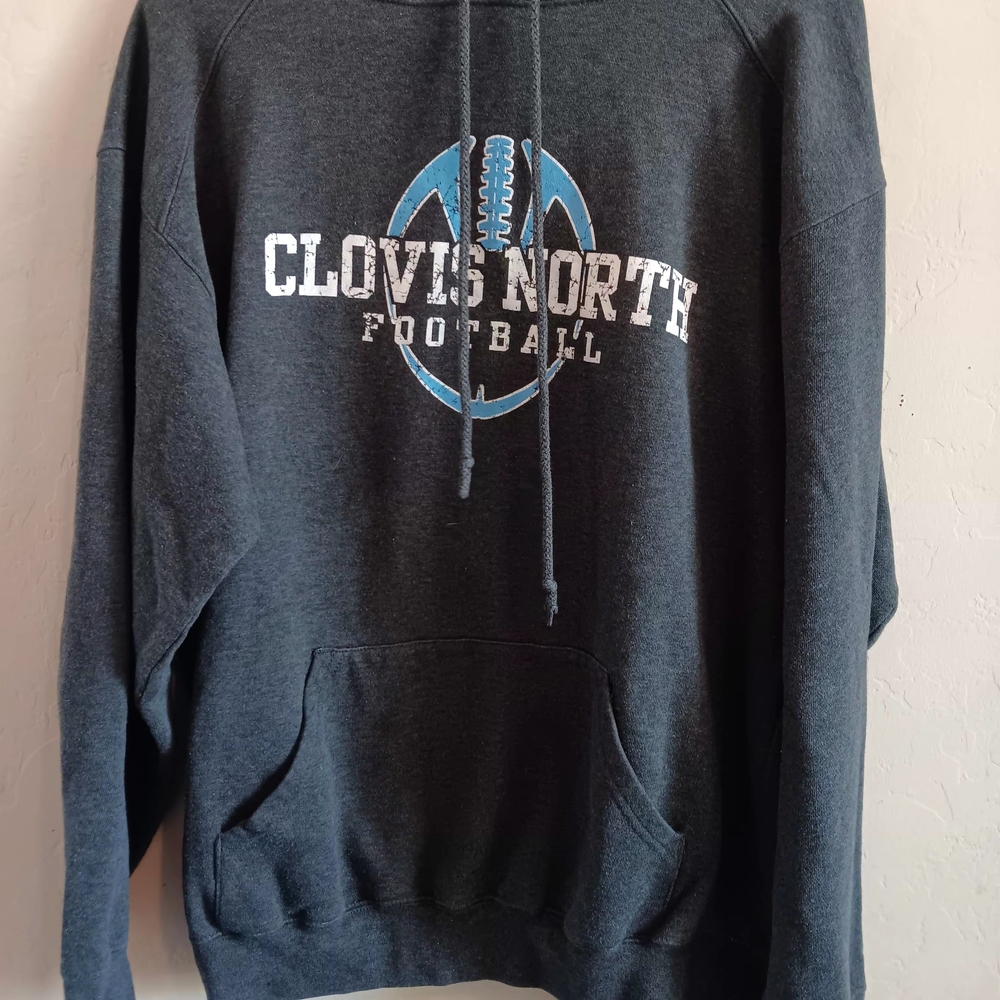 Clovis North Football Unisex Gray Sweater